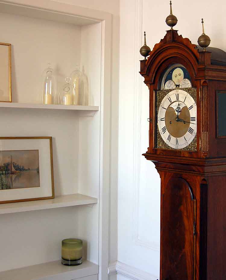 Grandfather clock in hall